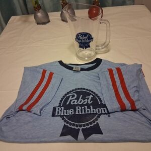 Pabst Blue Ribbon Shirt & Pitcher Set PBR